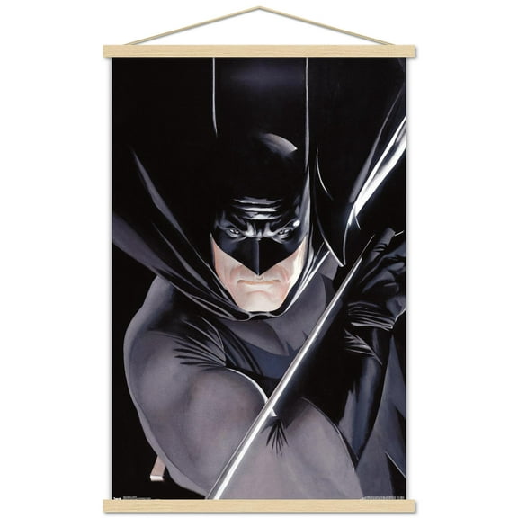 DC Comics - Batman - Portrait Wall Poster with Wooden Magnetic Frame, 22.375" x 34"