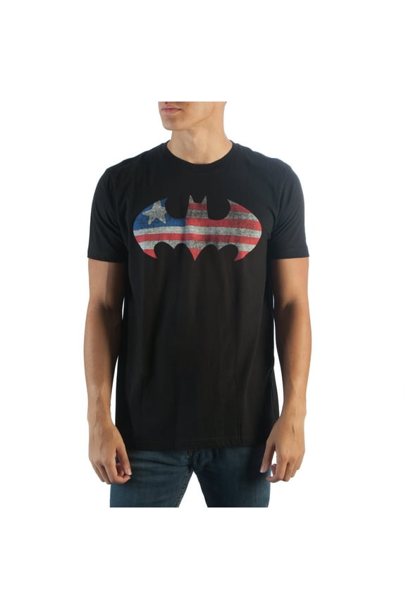 DC Comics Batman Red White & Blue Bat Americana T-Shirt-6XL