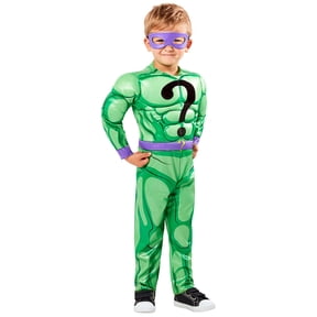 DC Comics Batman Riddler Muscle Chest Costume for Toddlers by Rubies, Boys 2T