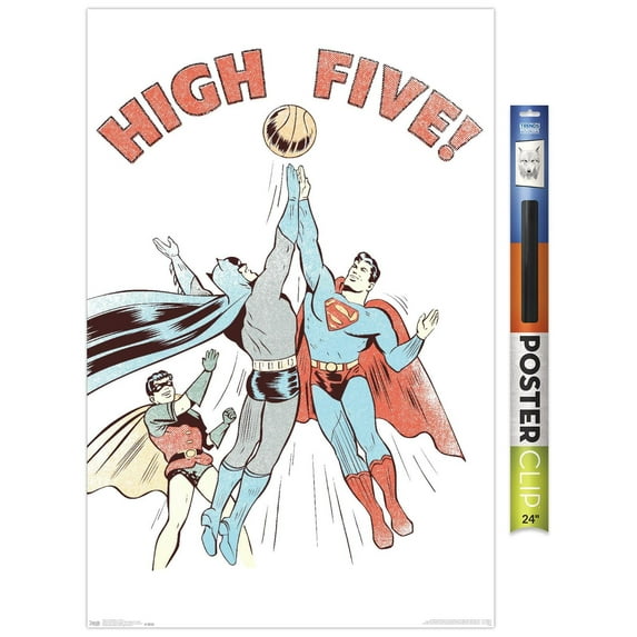 DC Comics - Batman - Robin - Superman - High Five Wall Poster, 22.375" x 34"
