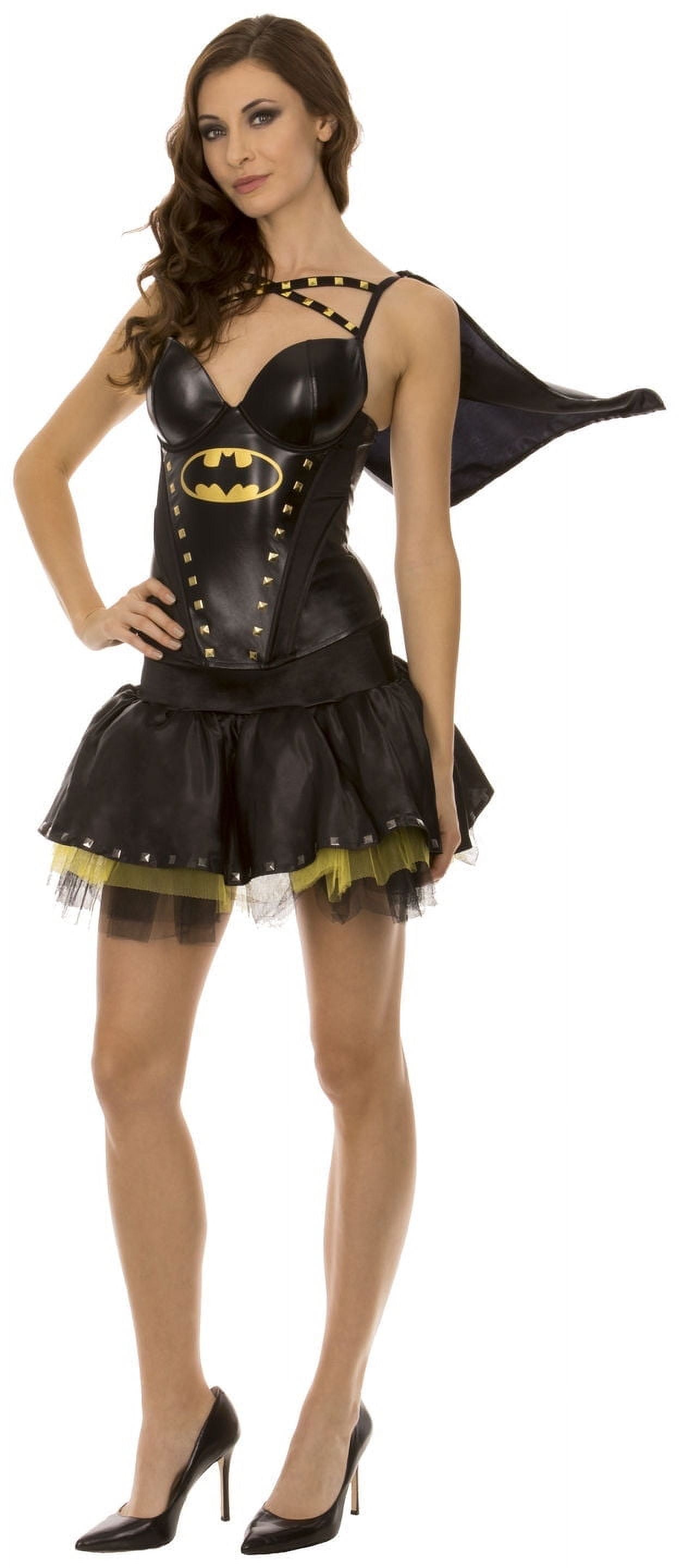 Underboss Batman Fancy-Dress Costume for Women with Studded Corset and  Tutu, Adult Size M - Walmart.com