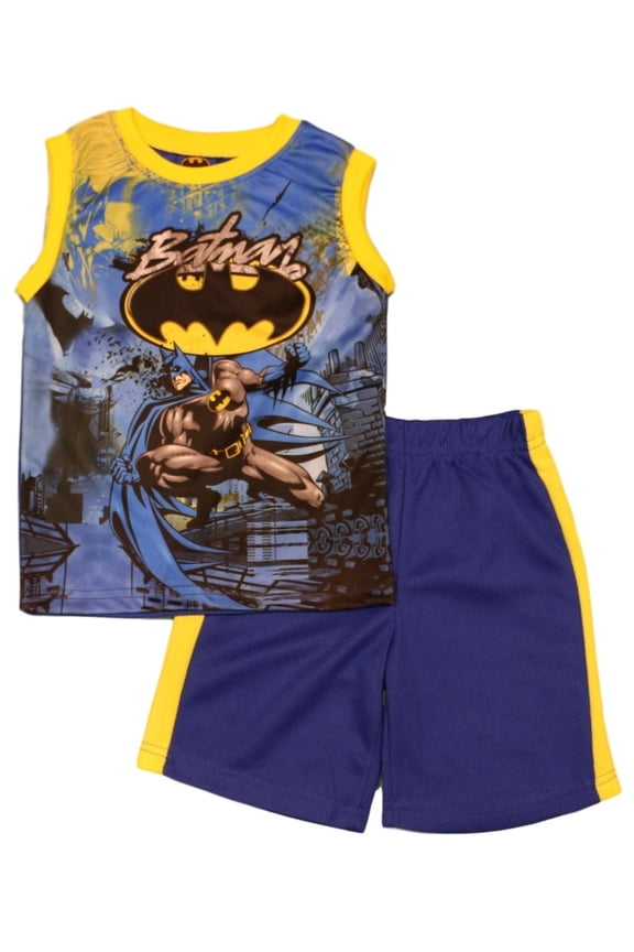 Batman Sublimated Tank Top & Shorts Set (Toddler Boys & Little Boys)