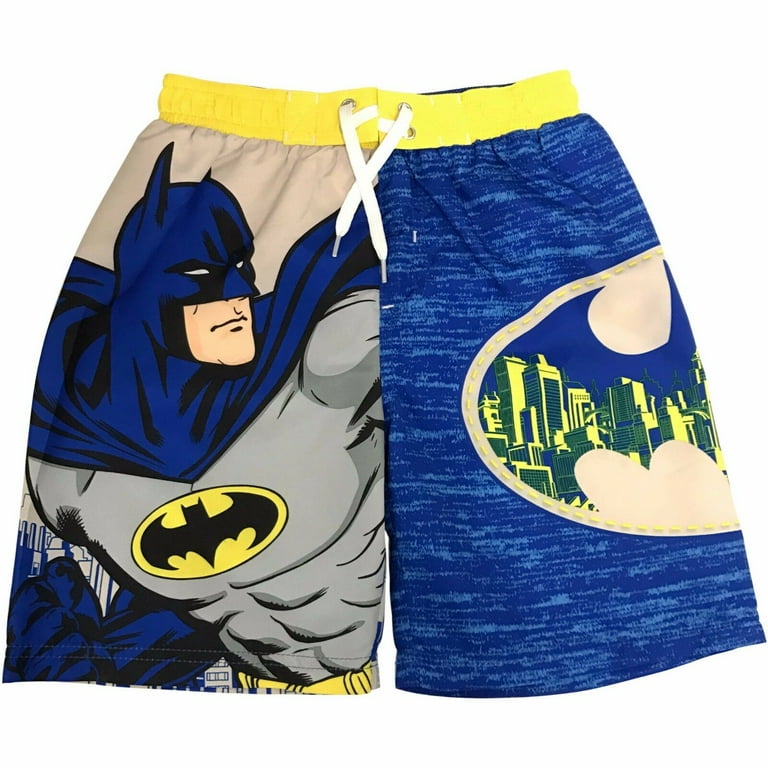 DC Comics Batman Swim Trunks Shorts Boy Size 5 6 Walmart