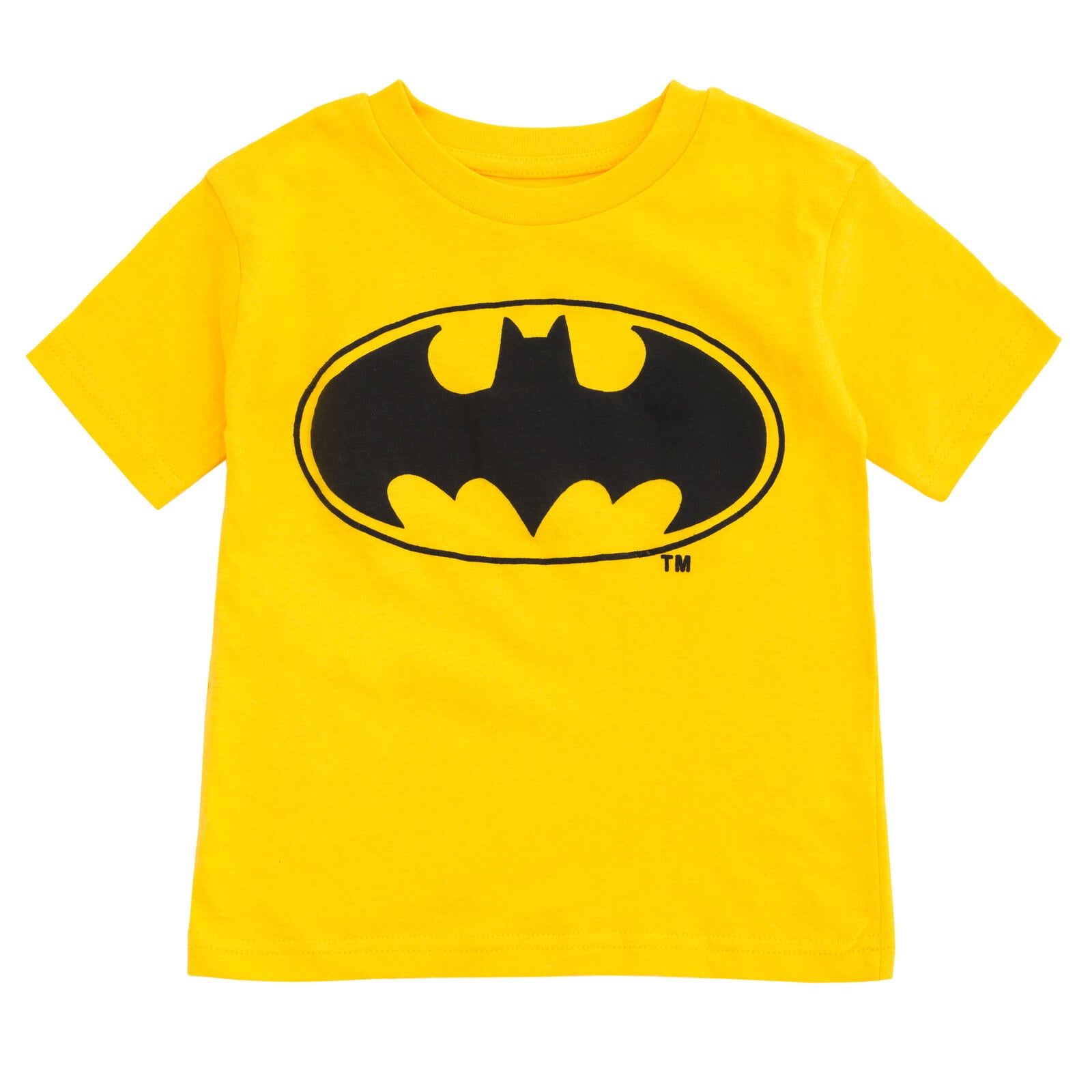 Batman Kids Black Red Batsign T-Shirt DC