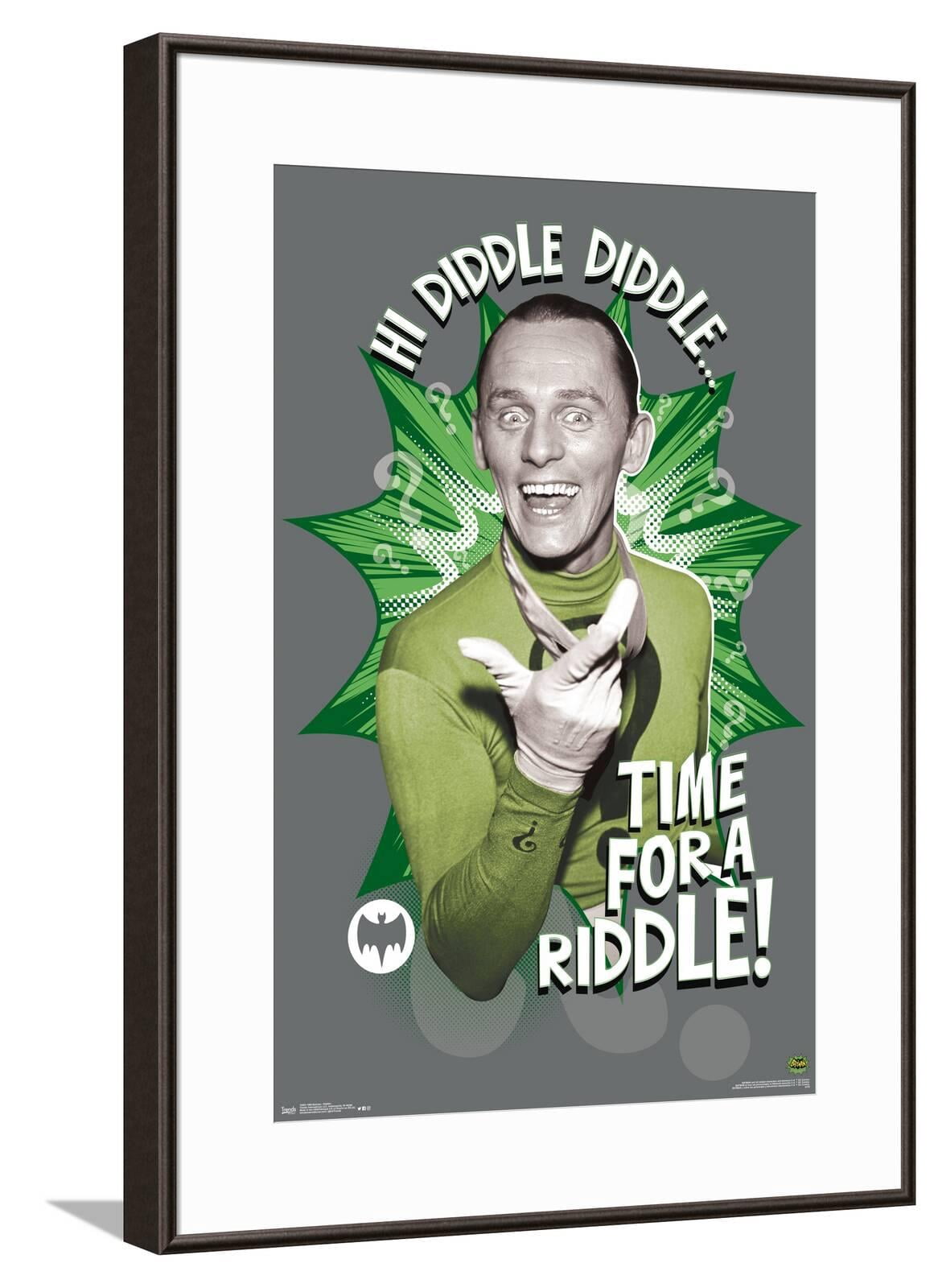 DC Comics Batman TV Series - Riddler Canvas Wall Poster, 14.725