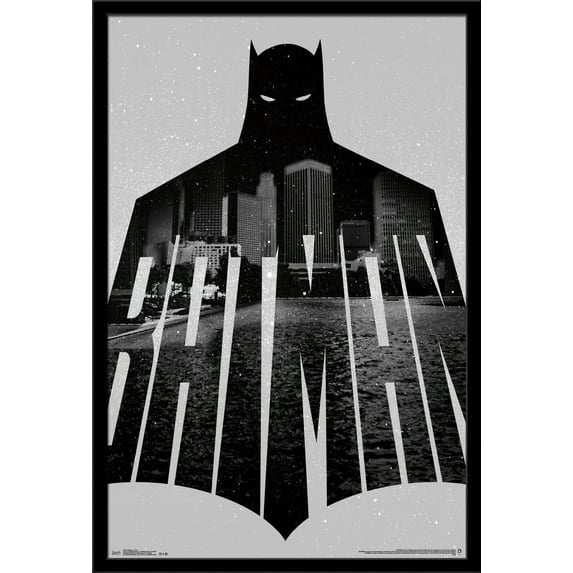 DC Comics - Batman - Text Wall Poster, 22.375" x 34", Framed