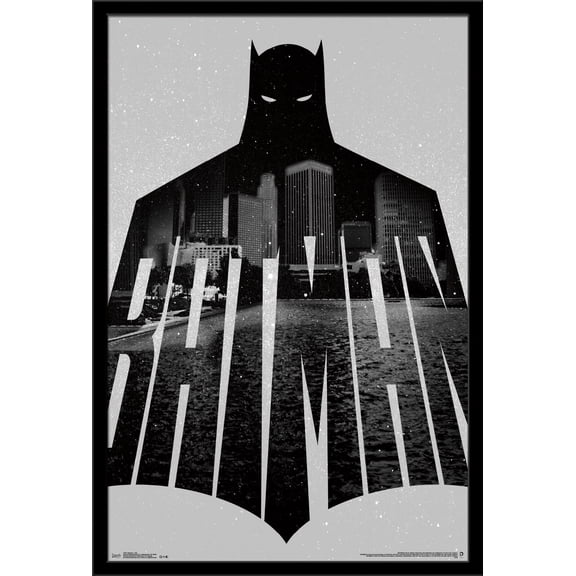 DC Comics - Batman - Text Wall Poster, 22.375" x 34", Framed