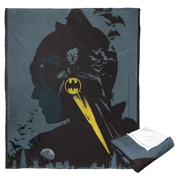 DC Comics Batman The Bat And The Cat Kids Silk Touch Throw Blanket