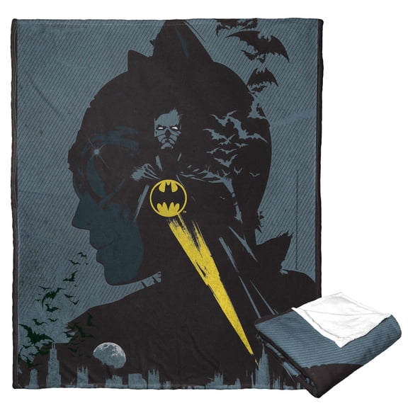 DC Comics Batman The Bat And The Cat Kids Silk Touch Throw Blanket
