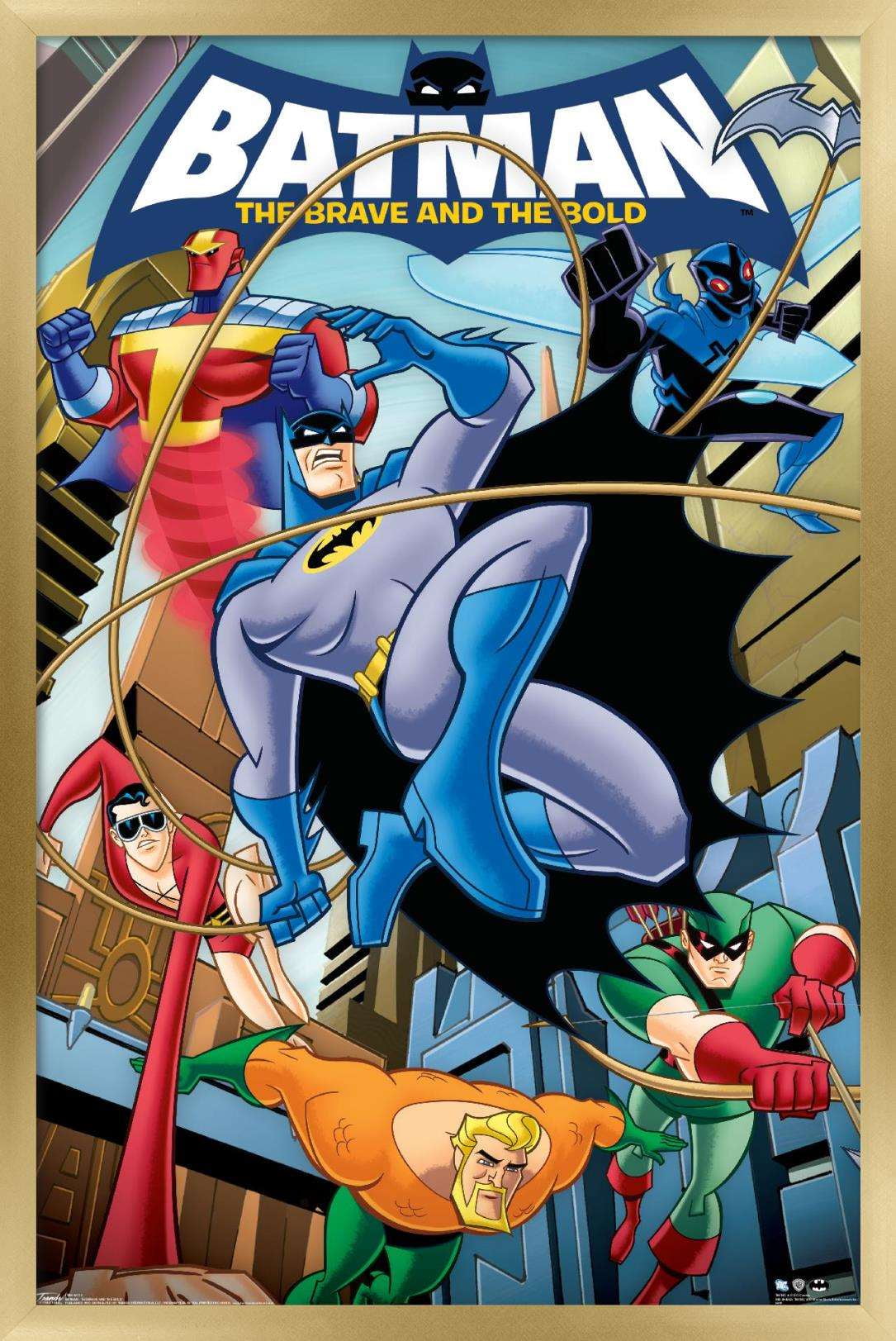 DC Comics - Batman - The Brave and The Bold Wall Poster, 14.725" x 22.375", Framed