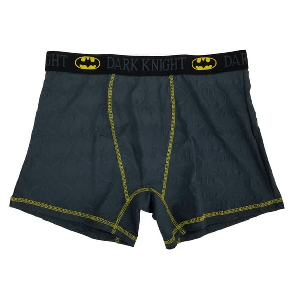 DC Comics Batman The Dark Knight Mens Gray Bat Symbol Boxer Briefs