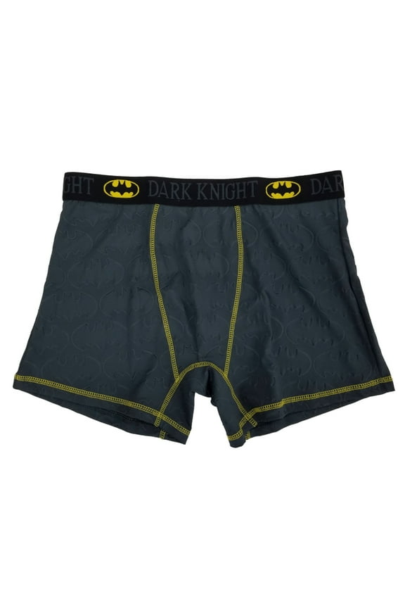 Batman The Dark Knight Mens Gray Bat Symbol Boxer Briefs