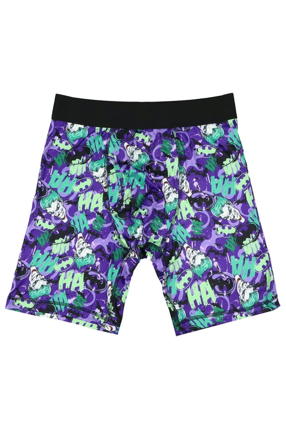 DC Comics Batman The Joker Bat Symbol Boxer Briefs Men's Tight Fit AOP Underwear
