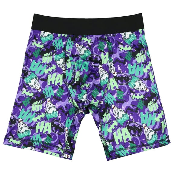 DC Comics Batman The Joker Bat Symbol Boxer Briefs Men's Tight Fit AOP Underwear