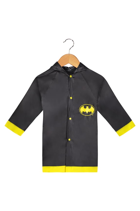 Batman Toddler Boy`s Black Reain Slicker 4-5 Years