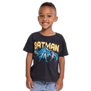 DC Comics Toddler Boys' Batman Graphic Tee with Short Sleeves, Sizes 12M-5T