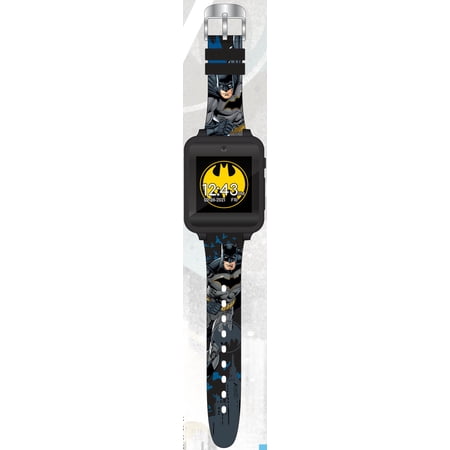 DC Comics Batman Unisex Child iTime Interactive Smart Watch with Silicone Strap (BAT4903WMC)