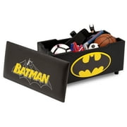 DC Comics Batman Upholstered Toy Storage Bench for Kids by Delta Children