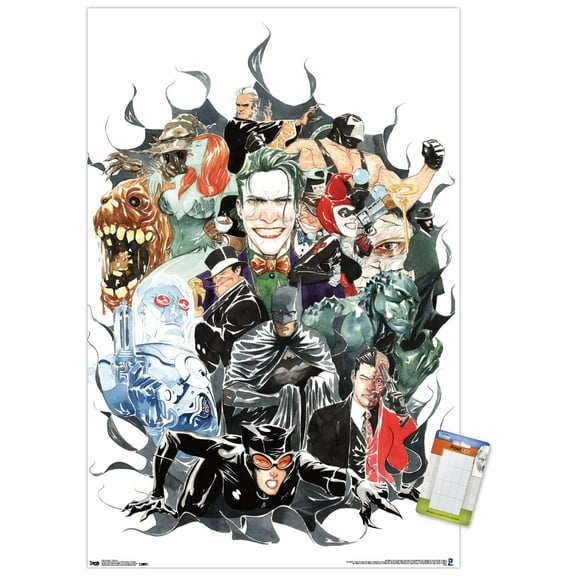 DC Comics - Batman - Villains Wall Poster, 14.725" x 22.375"