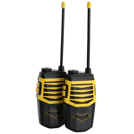 DC Comics Batman Walkie Talkie 2 Piece Set in Black and Yellow