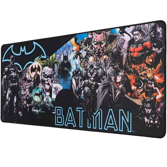 DC Comics Batman XXL Mouse Pad 35 in x 15.7 in - Gift Batman gaming desk pad 90 mm x 40 mm - official licensed