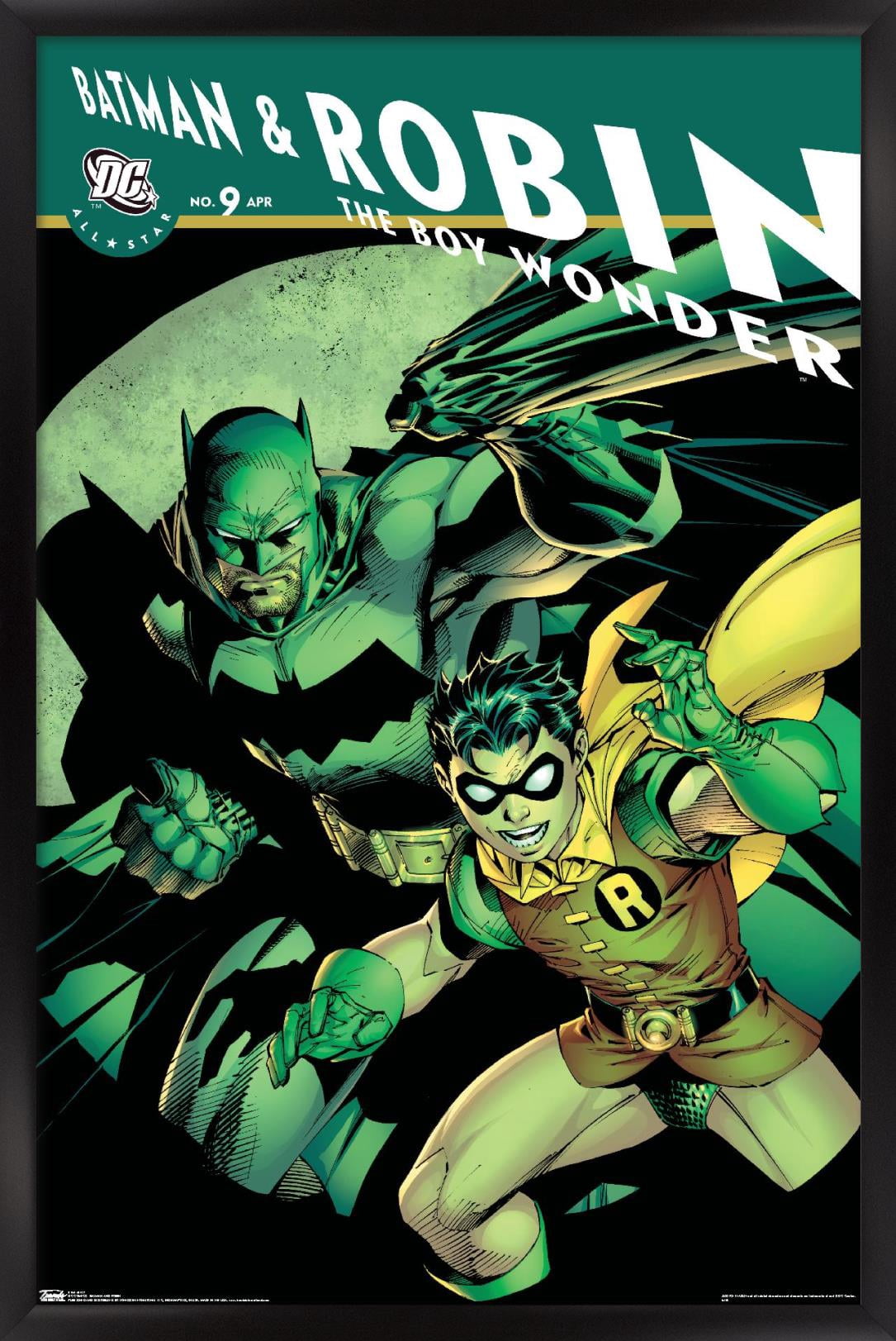 DC Comics - Batman and Robin The Boy Wonder Wall Poster, 14.725" x 22.375", Framed