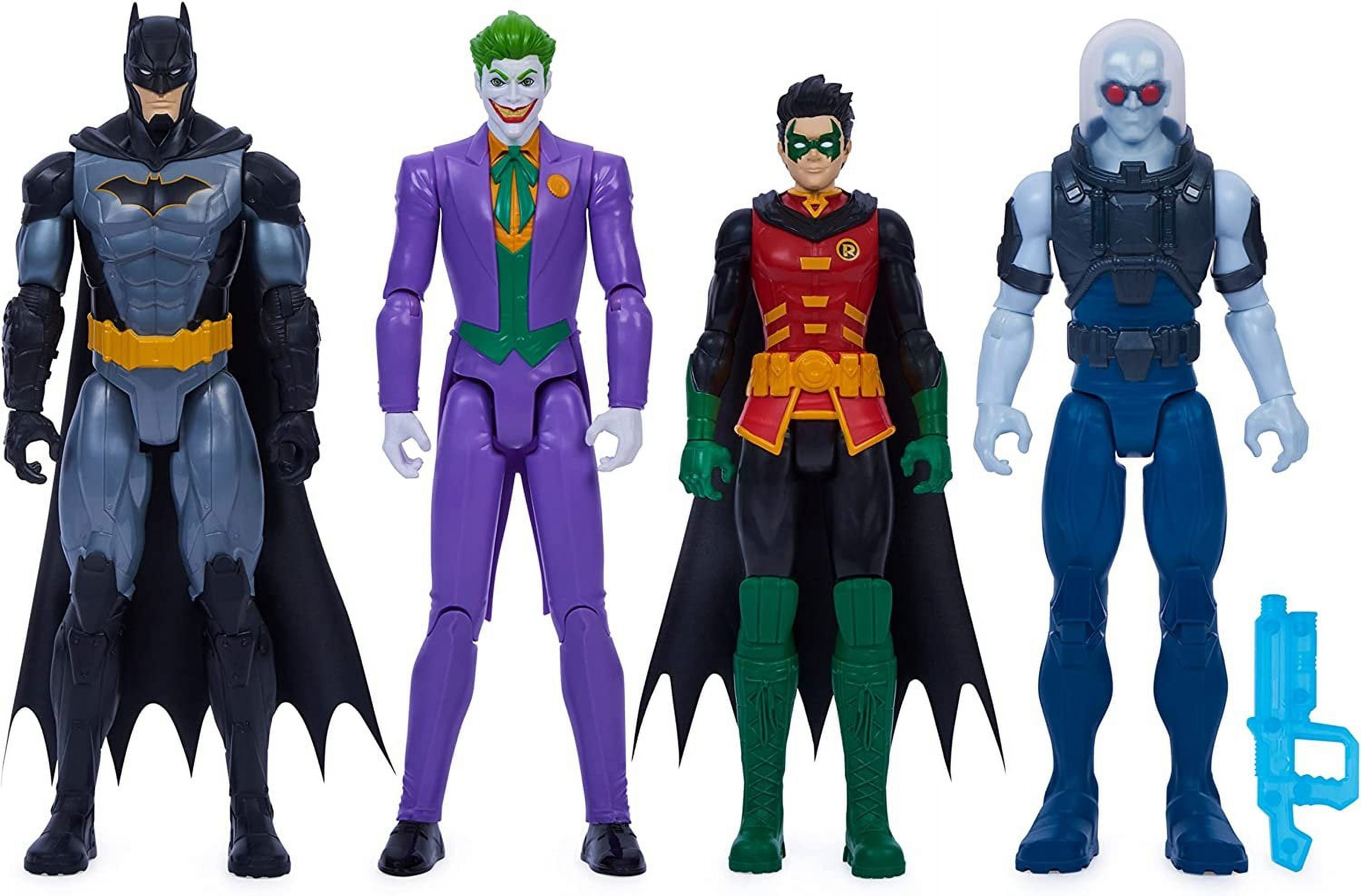 Batman and Robin vs. Joker and Mr. Freeze 12-inch Action Figures Set