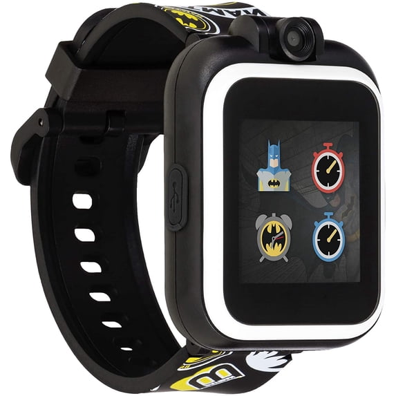 DC Comics Batman iTech Jr Smartwatch for Kids Black/Print Smartwatch 50090M-40-BLT