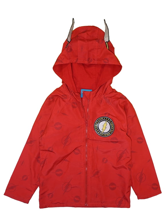 Batman or Flash Jersey Lined Spring-Fall Jacket (Toddler & Little Boys) (The Flash, 5T)