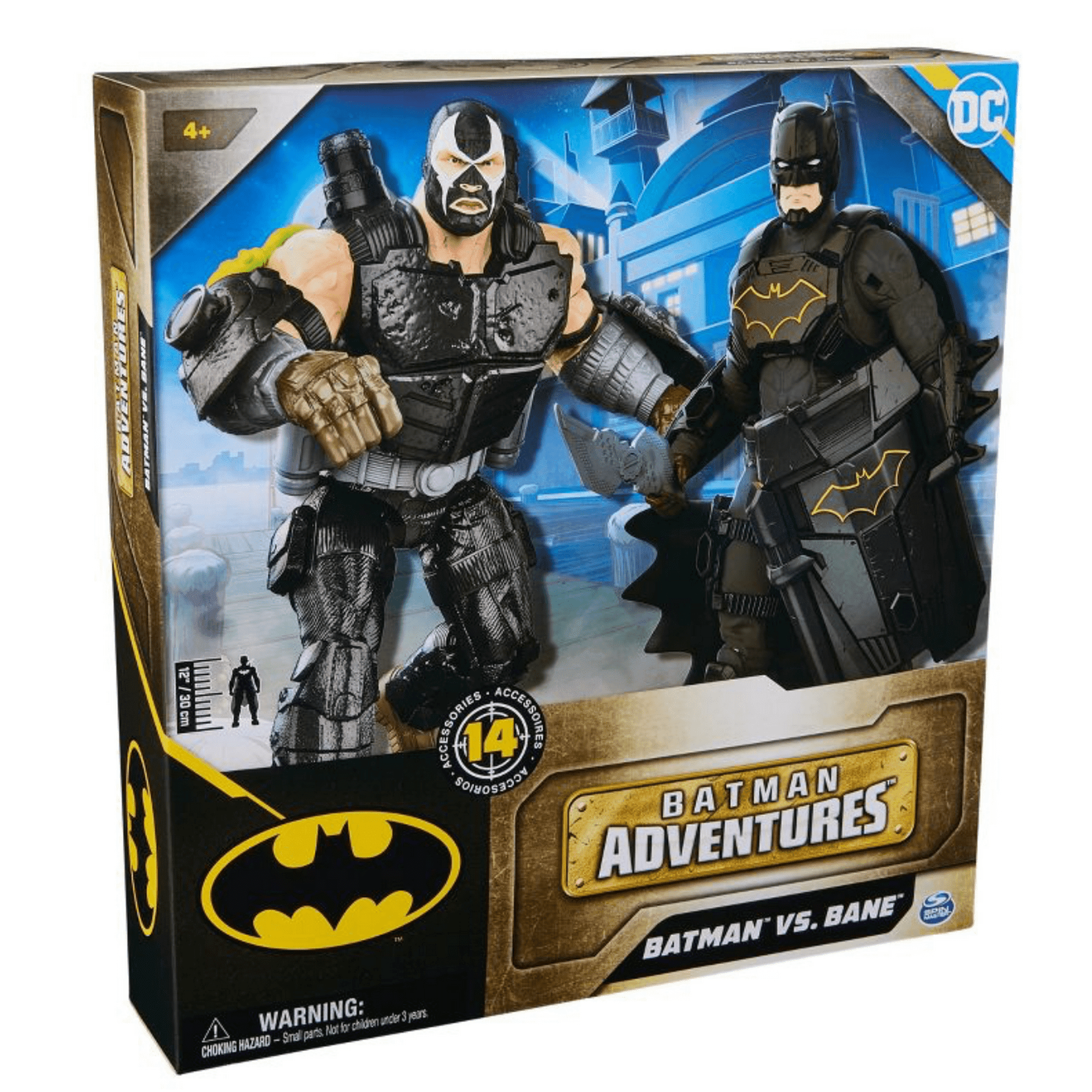 Batman vs Bane 12-inch Action Figure Set with Armor Accessories