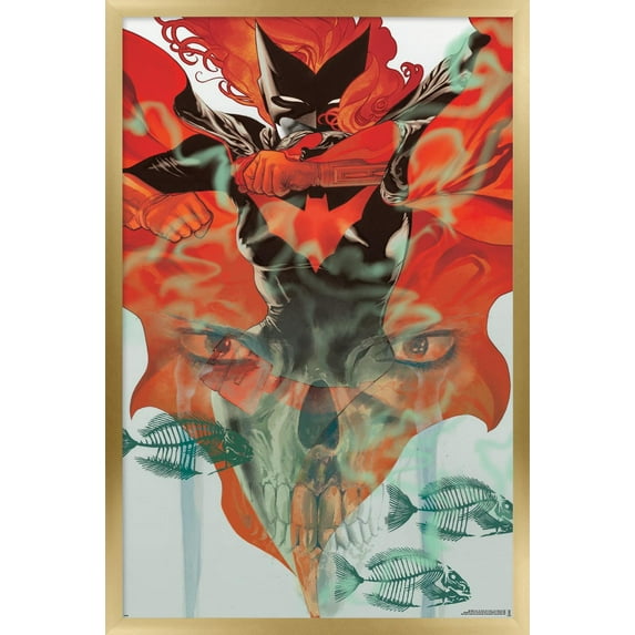 DC Comics Batwoman - Skeleton Cover Wall Poster, 14.725" x 22.375" Framed