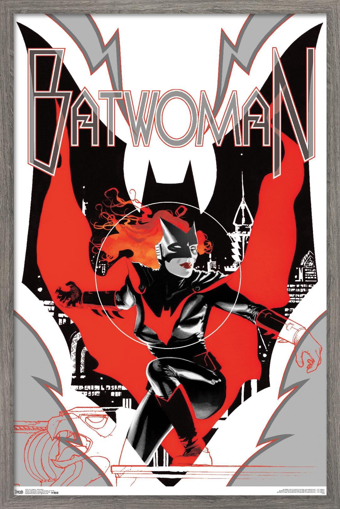 DC Comics - Batwoman Wall Poster, 14.725" x 22.375", Framed