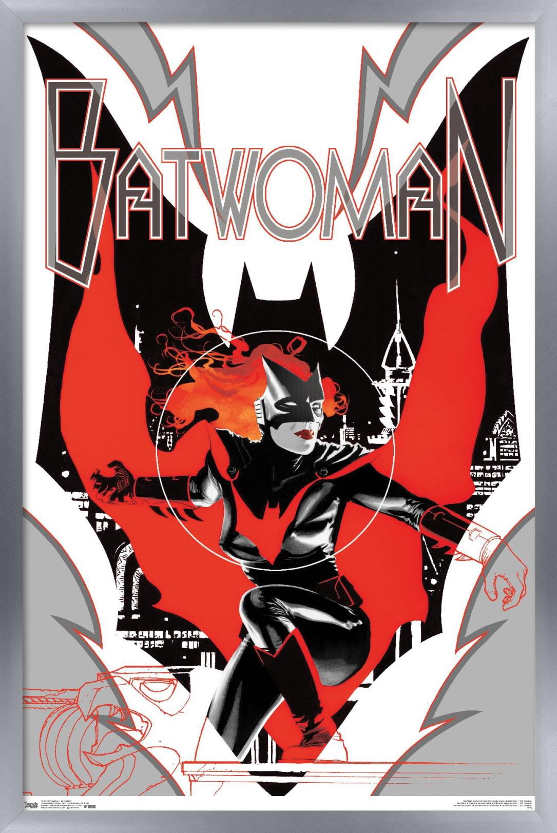DC Comics - Batwoman Wall Poster, 14.725" x 22.375", Framed