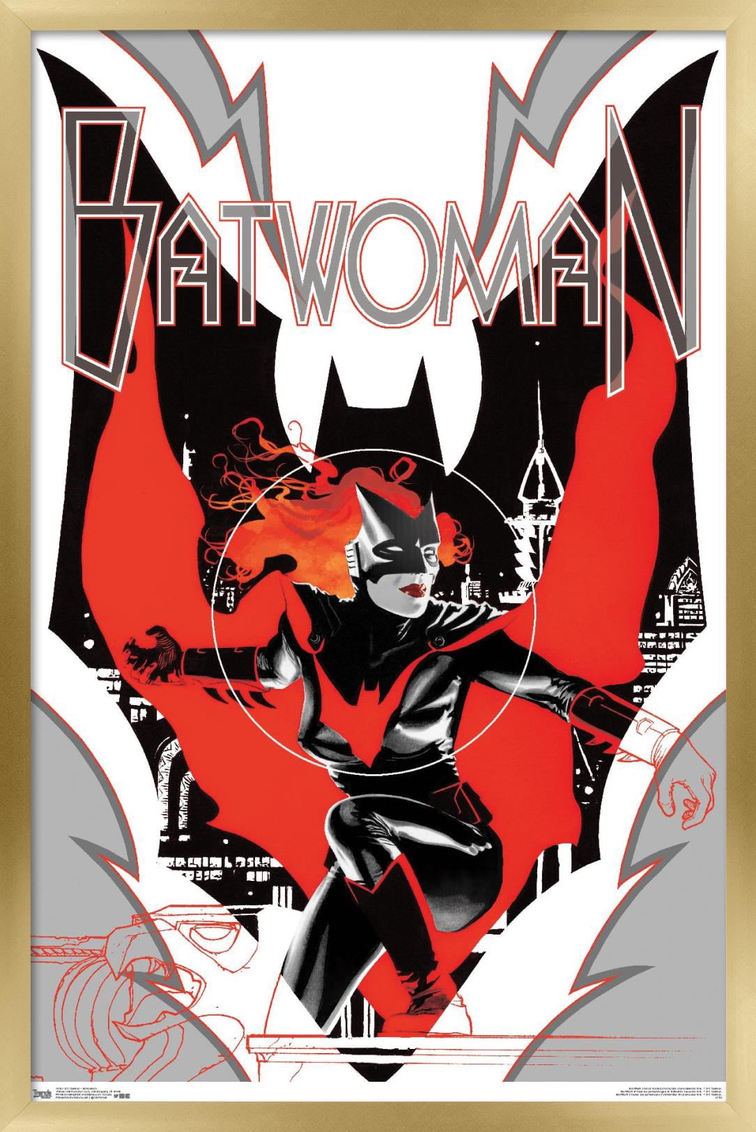 DC Comics - Batwoman Wall Poster, 14.725" x 22.375", Framed
