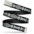 thumbnail image 1 of Adjustable Belt, Clamp Buckle, Cut-to-Fit, Batman Utility Belt Black Gray, 1 of 3