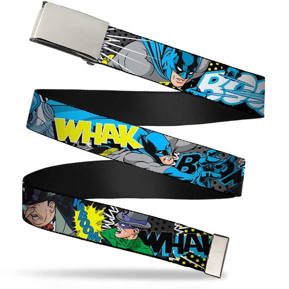 Adjustable Belt, Clamp Buckle, Cut-to-Fit, Batman Villains