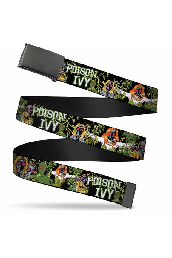Adjustable Belt, Clamp Buckle, Cut-to-Fit, Detective Comics Issue 752 Cover Gas Masked Poison Ivy