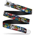 thumbnail image 1 of DC Comics Belt, Seatbelt Buckle Belt, Batman Joker Comic Blocks, 30 to 44 Inches, 1 of 9