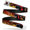 thumbnail image 1 of DC Comics Belt, Seatbelt Buckle Belt, Nightwing Poses Bats Welcome to Gotham Comic Book Cover, Youth 22 to 32 Inches, 1 of 9