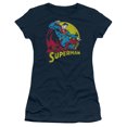 thumbnail image 1 of DC Comics Big Blue S/S Junior Women's T-Shirt Sheer Navy, 1 of 1
