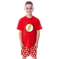 thumbnail image 1 of DC Comics Big Boys' The Flash Logo Short Sleeve Shirt Pajama Short Set, 1 of 7