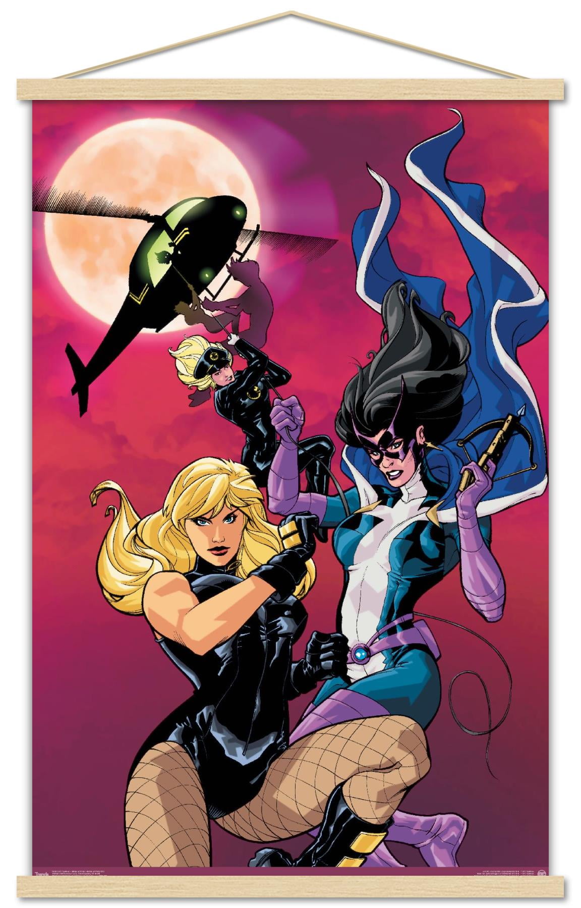 DC Comics - Birds of Prey - Birds of Prey #92 Wall Poster with Wooden Magnetic Frame, 22.375" x 34"