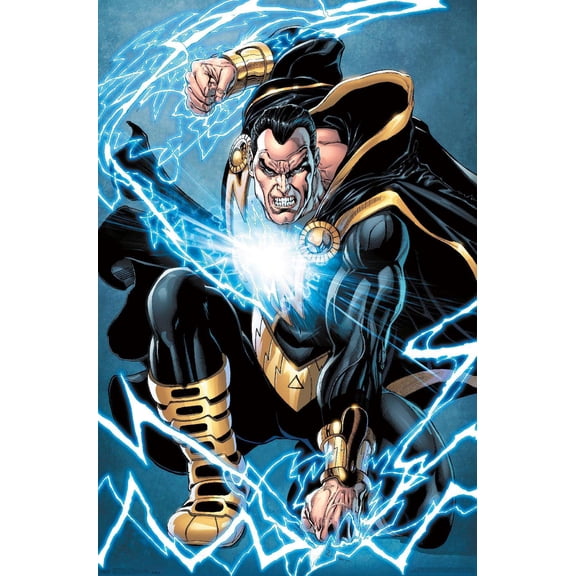 DC Comics - Black Adam - Lightning Wall Poster, 14.725" x 22.375"