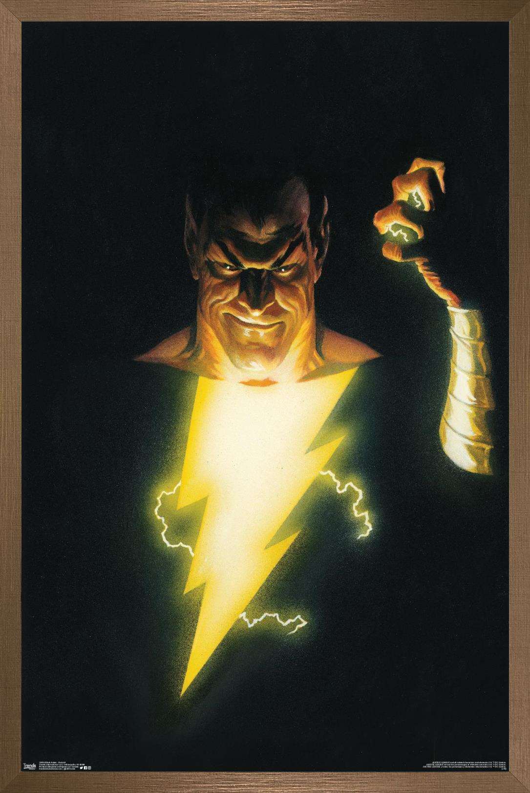DC Comics - Black Adam - Portrait Wall Poster, 14.725" x 22.375", Framed