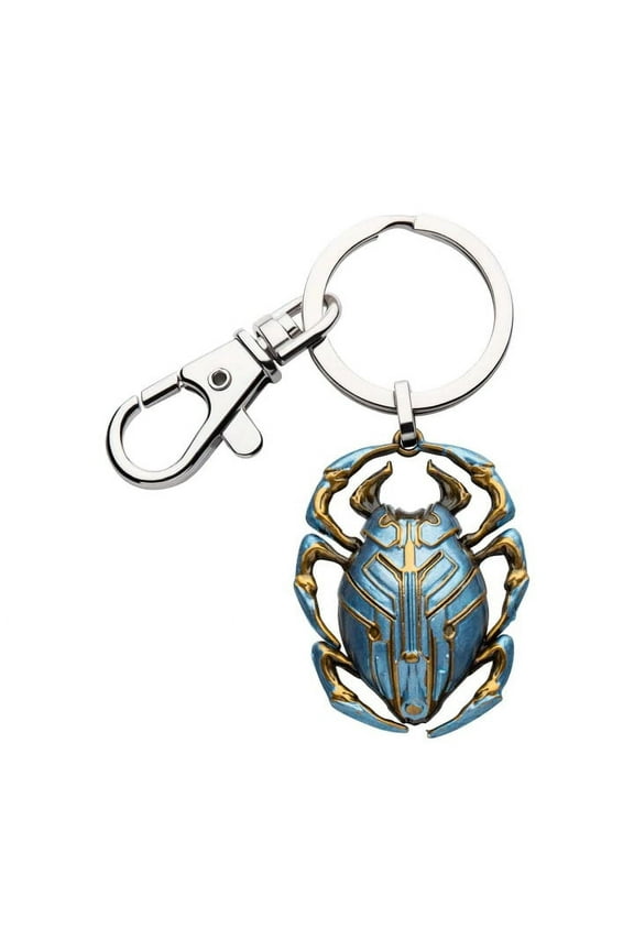 DC Comics Blue Beetle 3D Keychain - Officially Licensed Collectible 3D Enamel Keychain - 1.5"