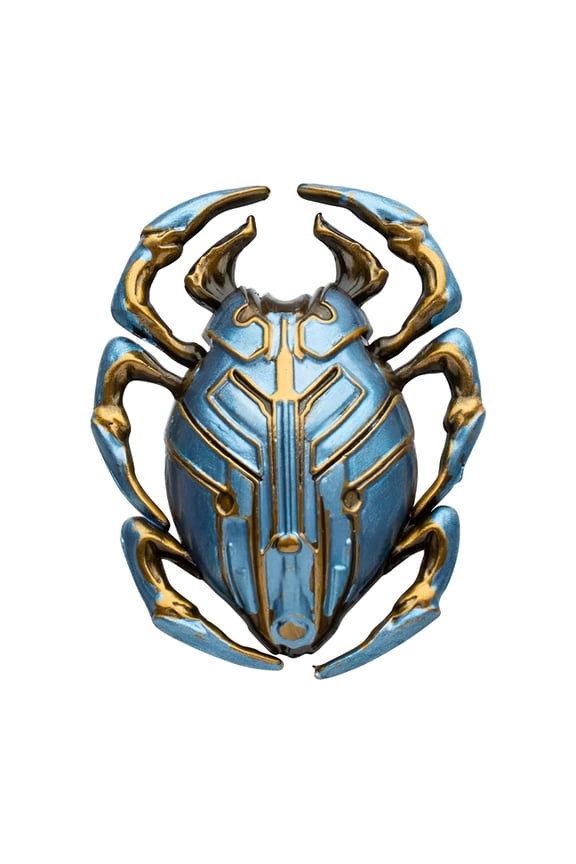 Blue Beetle 3D Pin - Officially Licensed Collectible 3D Enamel Brooch Pin, 3.8cm