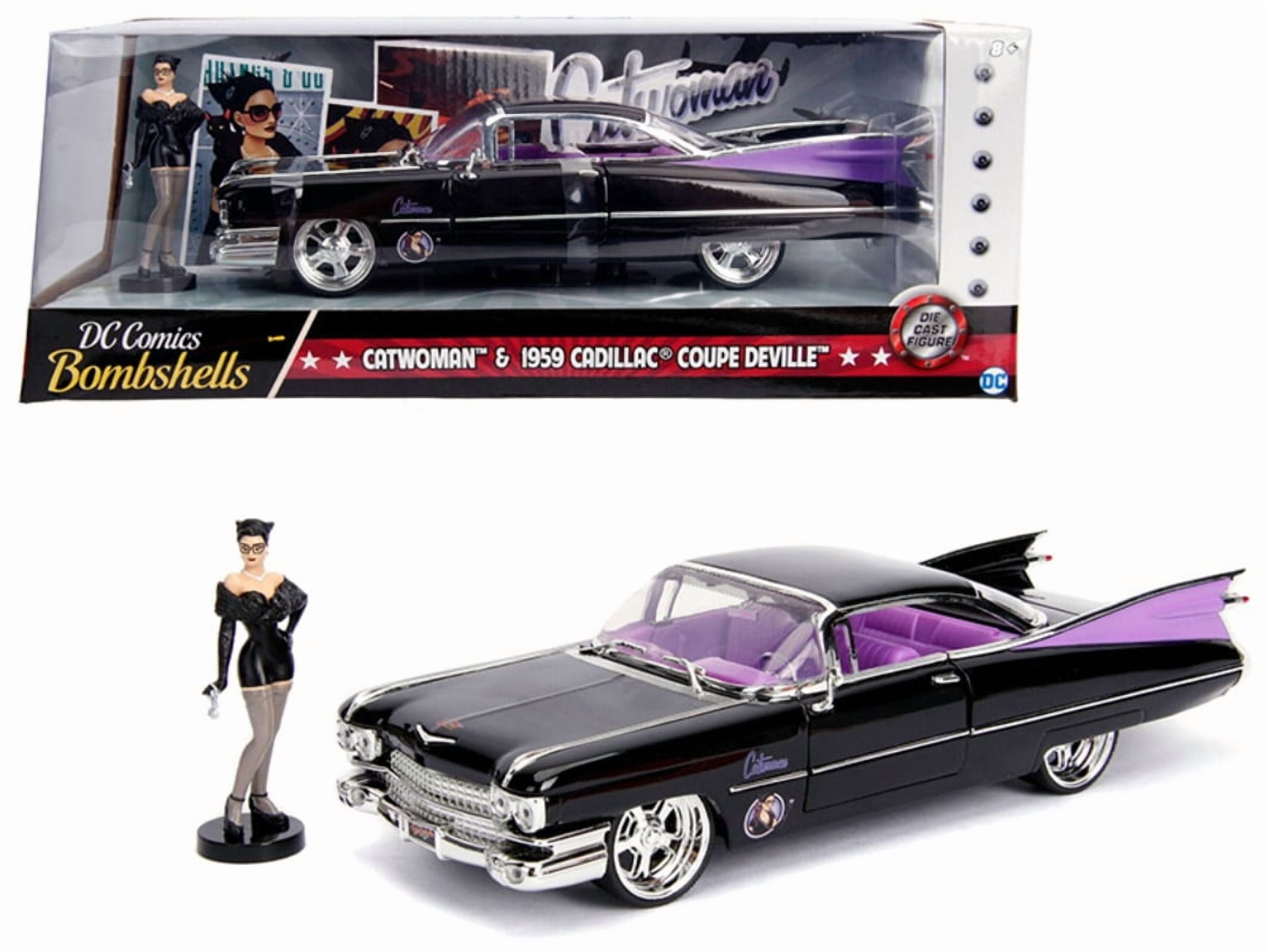 DC Comics Bombshells Catwoman & 1959 Cadillac Die-cast Car, 1:24