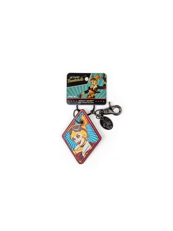 Bombshells Harley Quinn Faux Leather Keychain