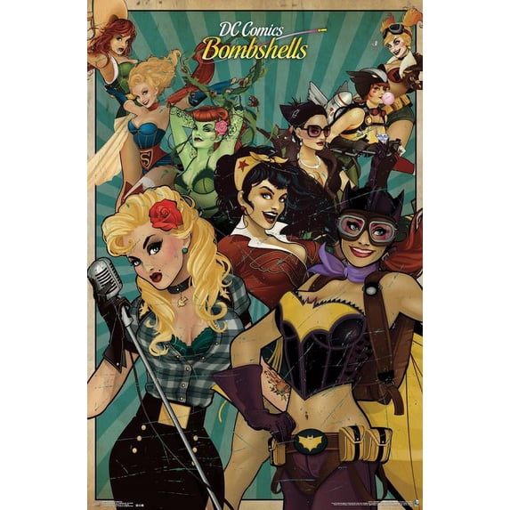 DC Comics - Bombshells Wall Poster, 22.375" x 34"
