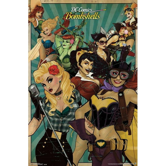 DC Comics - Bombshells Wall Poster, 22.375" x 34"